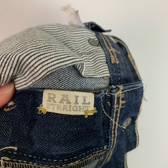 Madewell Railroad Straight Denim Jeans Size 28 - Picture 5 of 5